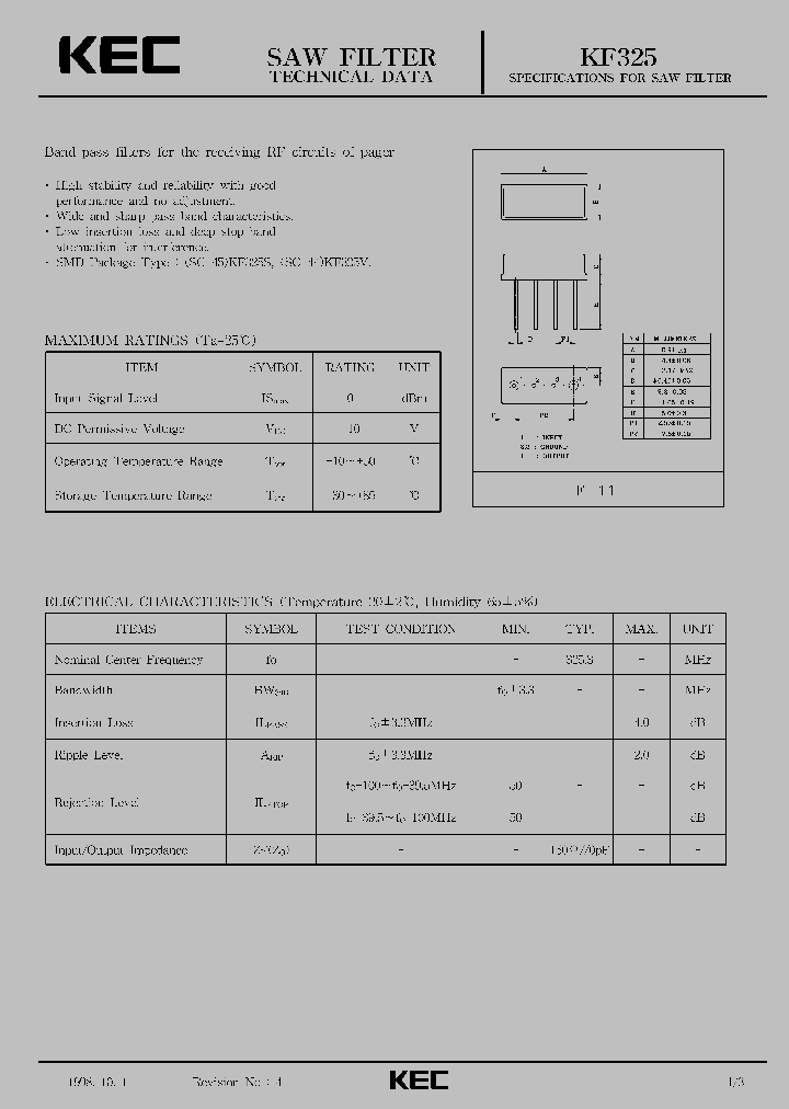 KF325_1260230.PDF Datasheet