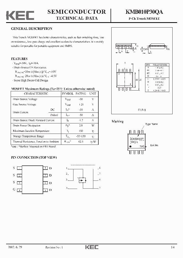 KMB010P30QA_1260659.PDF Datasheet