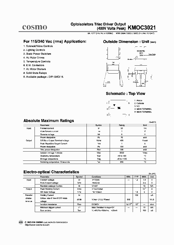 KMOC3021_1260713.PDF Datasheet