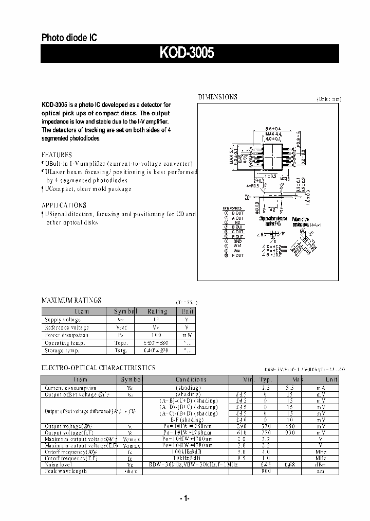 KOD-3005_1260763.PDF Datasheet