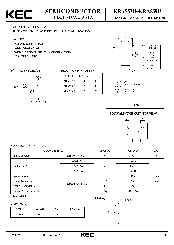 KRA559U_1260904.PDF Datasheet