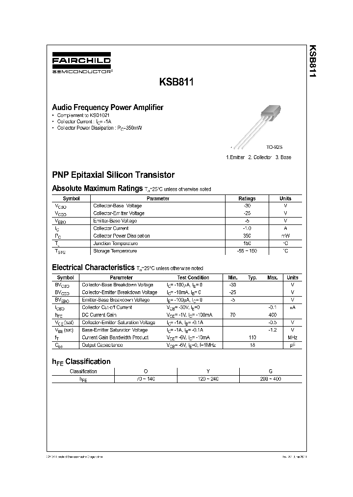 KSB811_1261130.PDF Datasheet