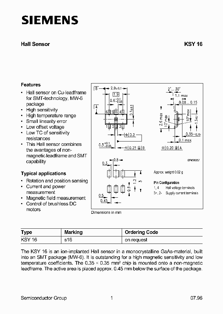 KSY16_1261553.PDF Datasheet