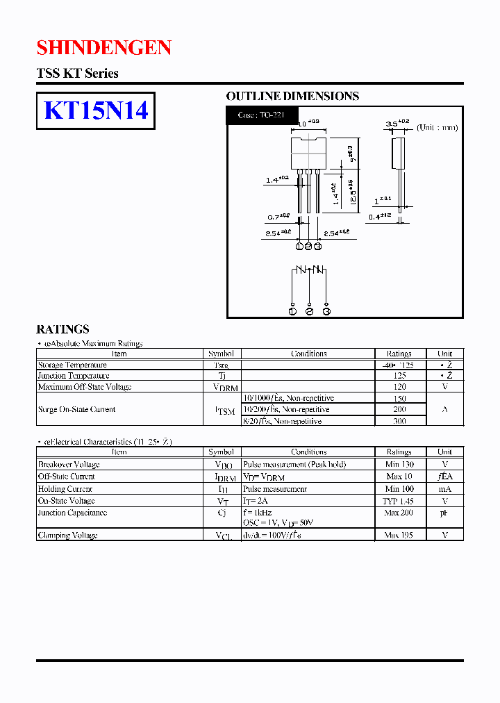 KT15N14_1261561.PDF Datasheet