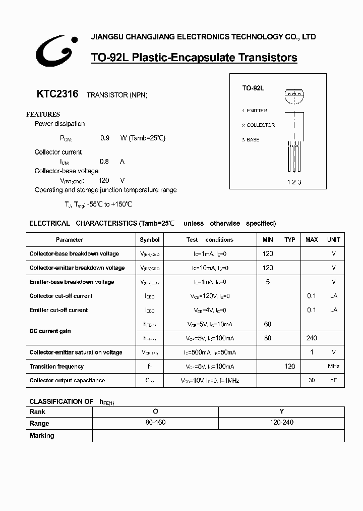 KTC2316-TO-92L_1261658.PDF Datasheet