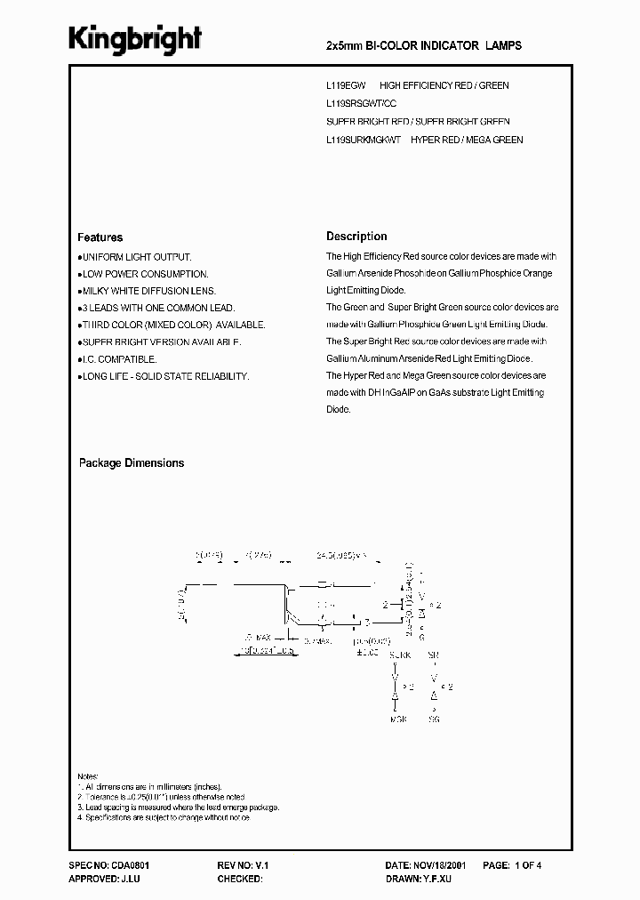 L119SURKMGKWT_1261998.PDF Datasheet