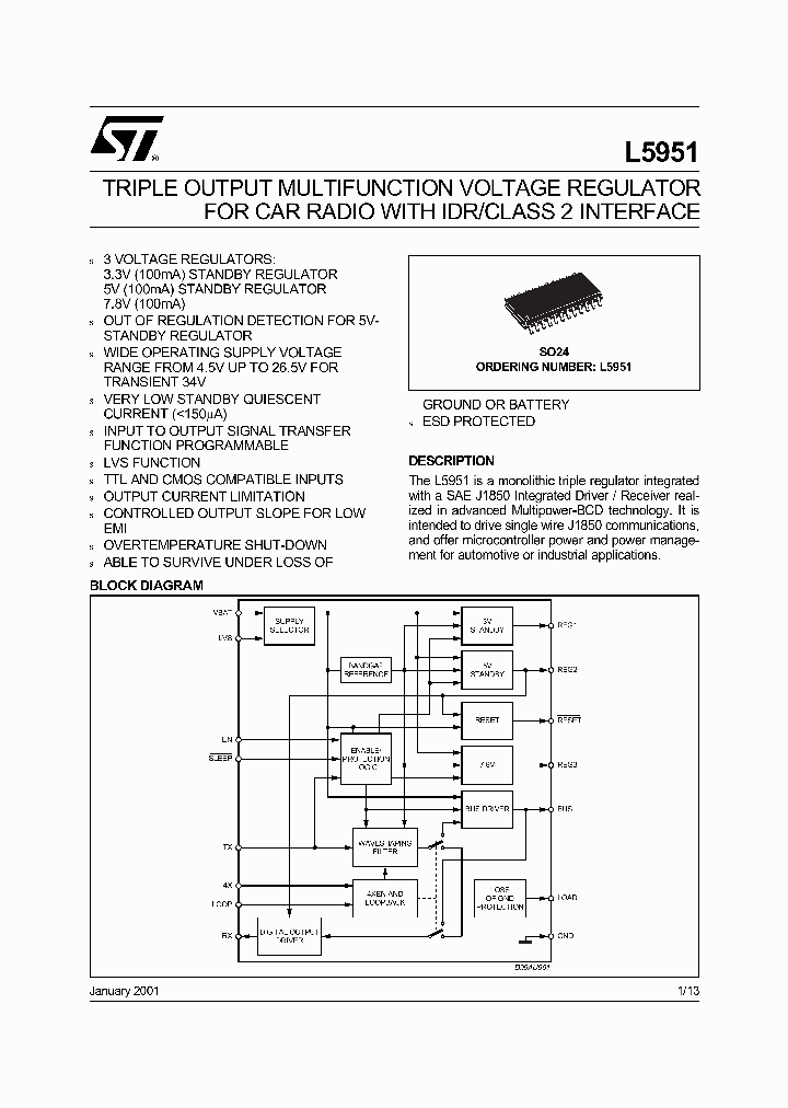 L5951_1262245.PDF Datasheet Download --- IC-ON-LINE