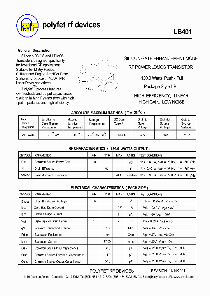 LB401_1263279.PDF Datasheet