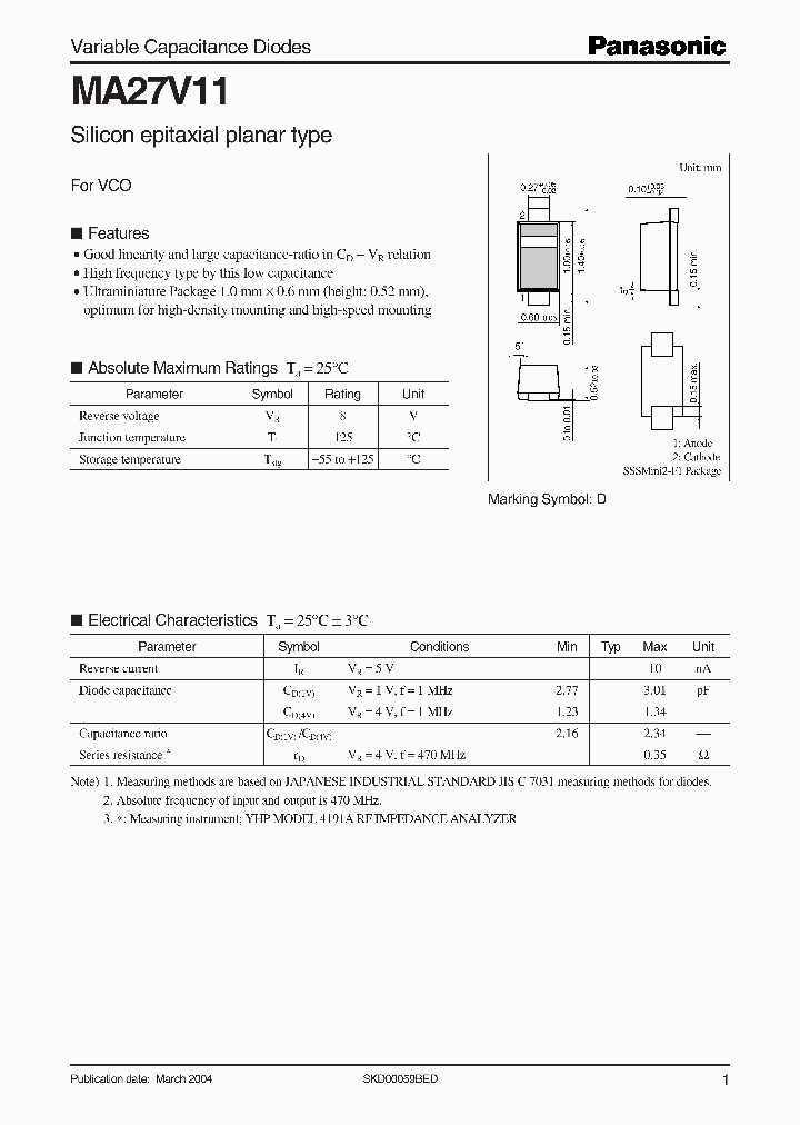 MA27V11_1271157.PDF Datasheet