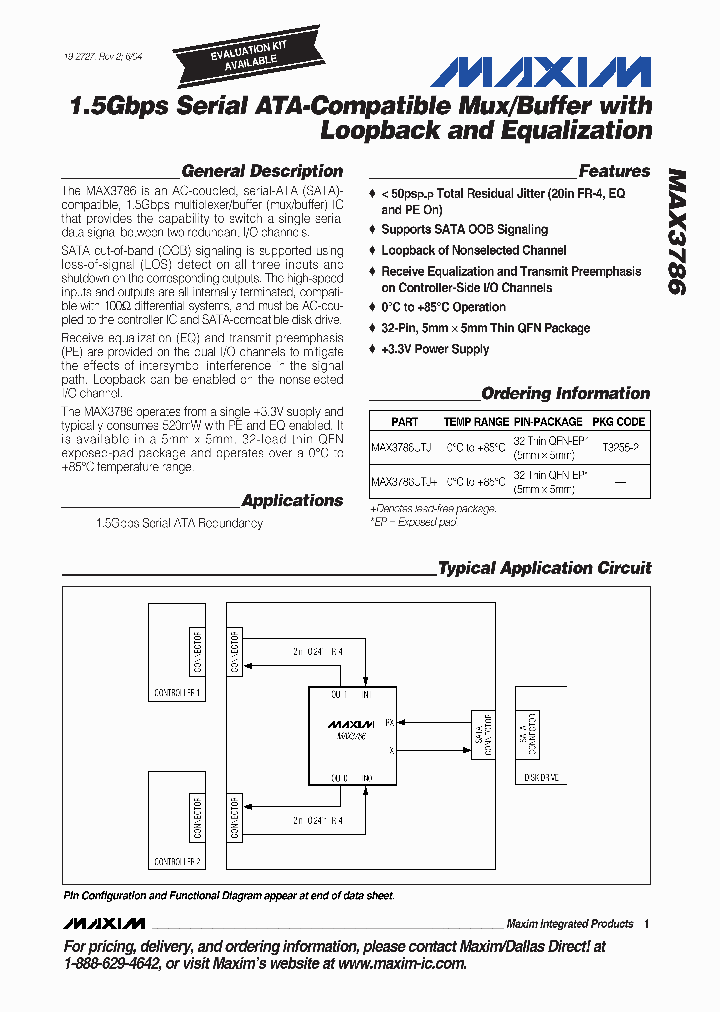 MAX3786UTJ_720698.PDF Datasheet