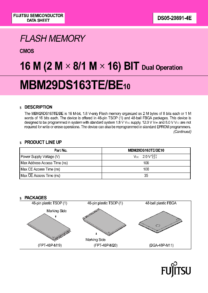 MBM29DS163BE10PBT_846868.PDF Datasheet