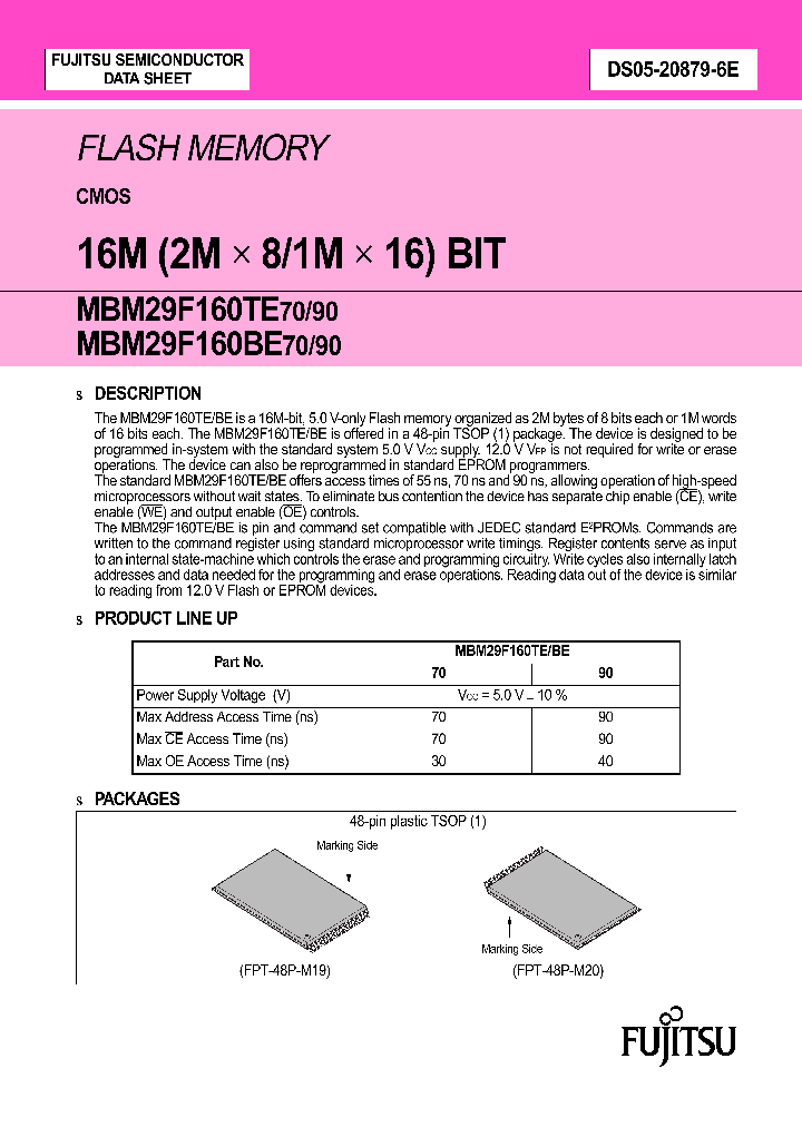 MBM29F160TE70TR_1274869.PDF Datasheet