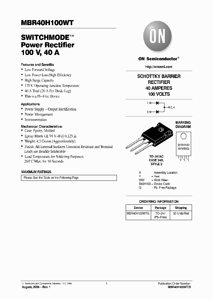 MBR40H100WT06_612010.PDF Datasheet