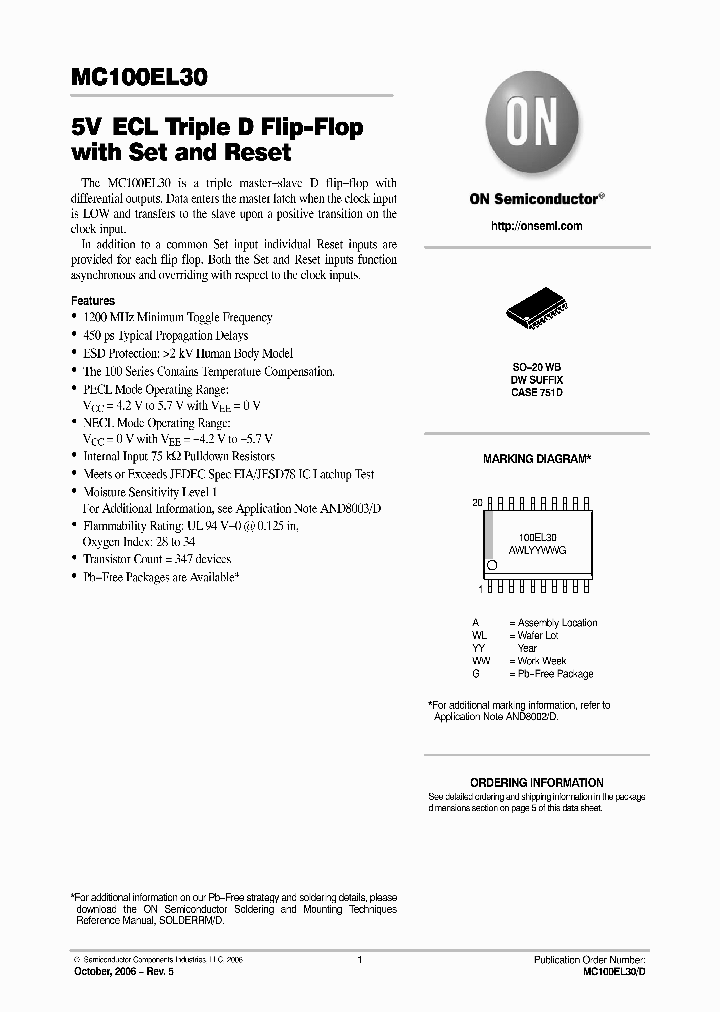 MC100EL30DW_742081.PDF Datasheet