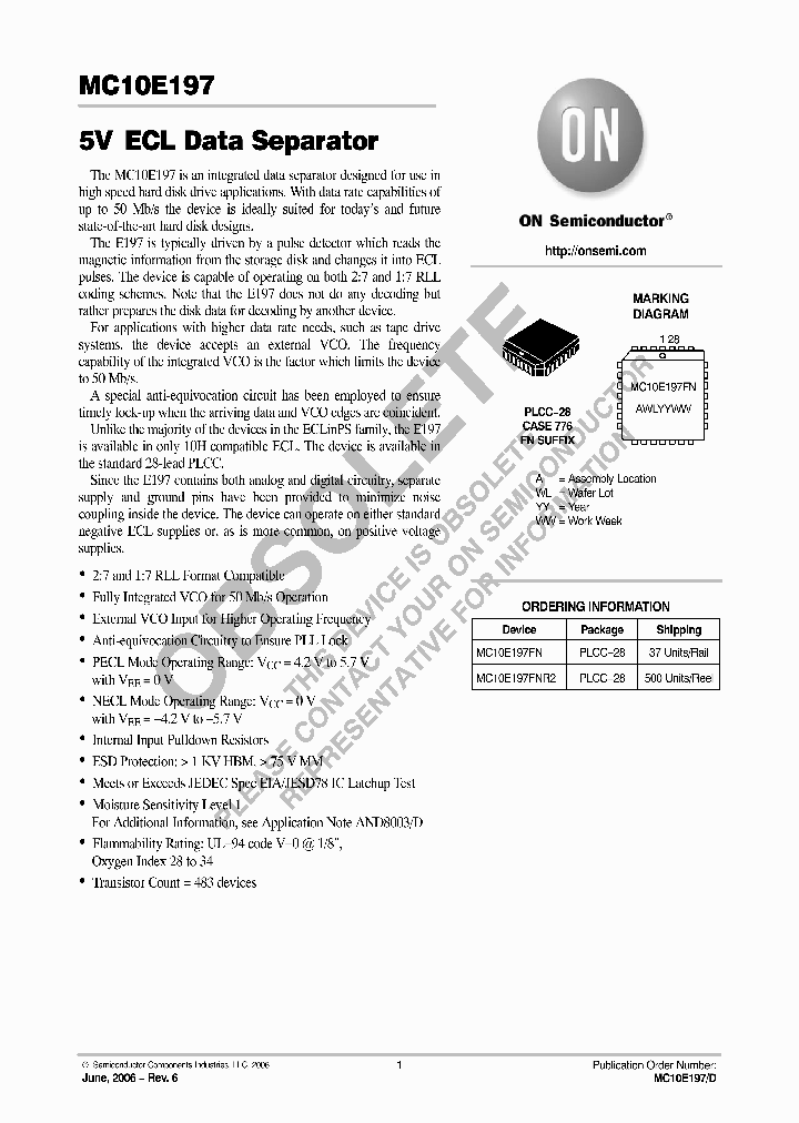 MC10E197FNR2_742210.PDF Datasheet