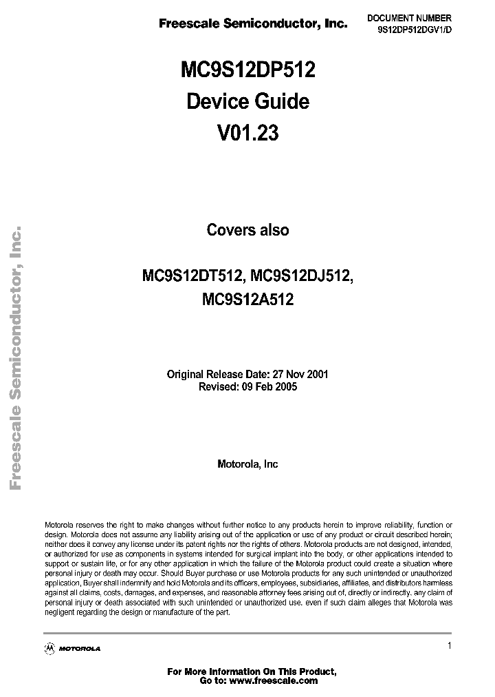MC9S12DT512_1277596.PDF Datasheet