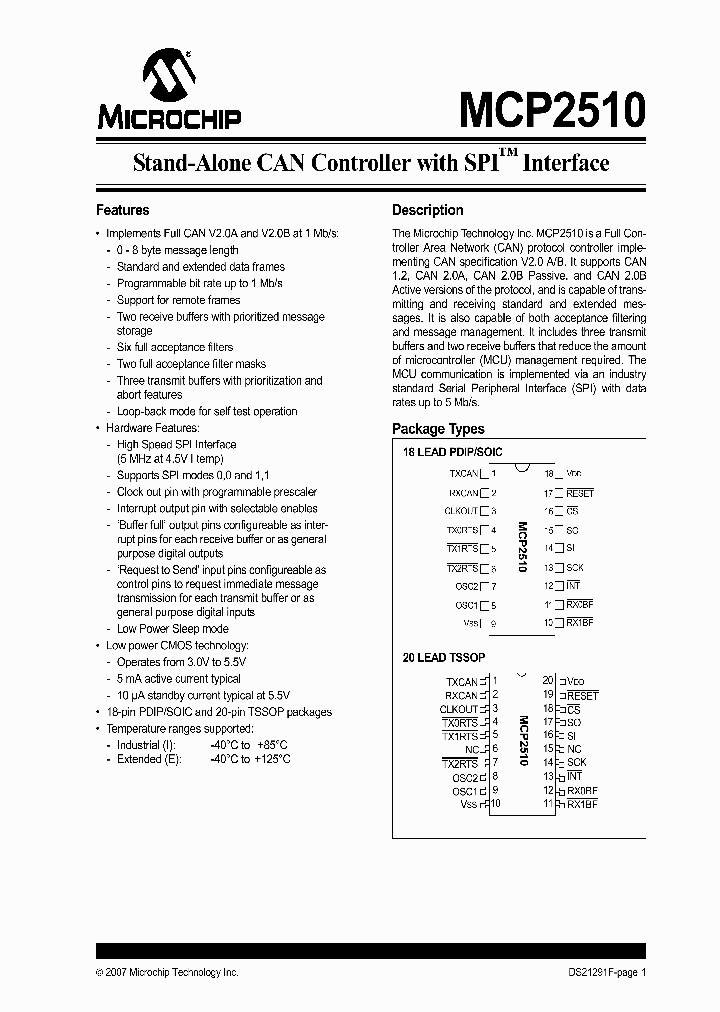 MCP2510-P_1023415.PDF Datasheet