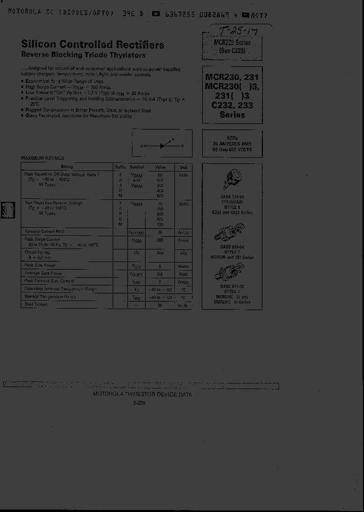 MCR231_1189152.PDF Datasheet