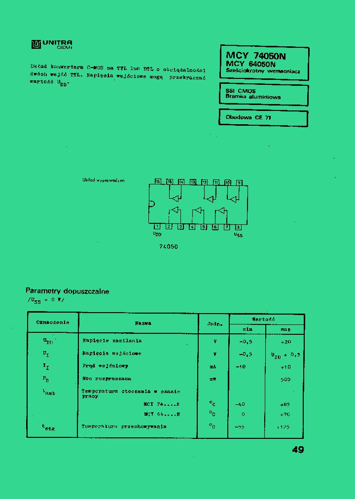 MCY74050N_1278135.PDF Datasheet