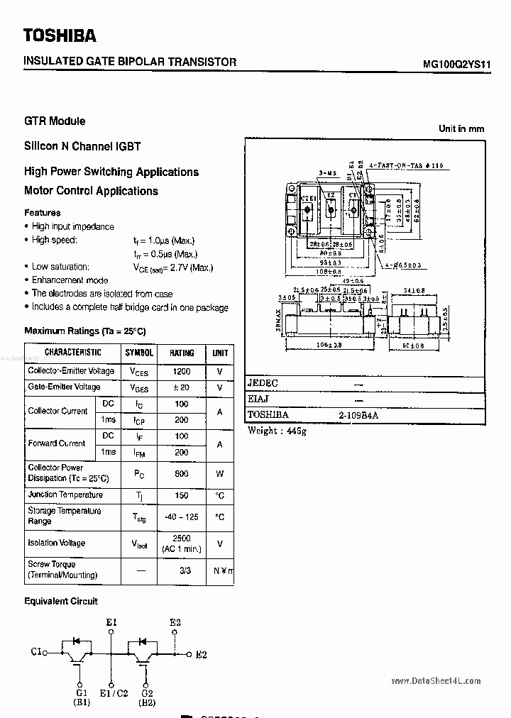 MG100Q2YS11_1156725.PDF Datasheet