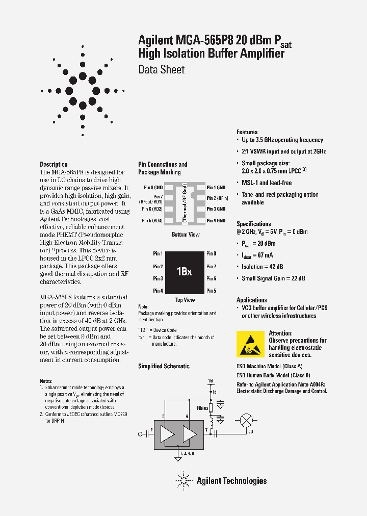 MGA-565P8_1278572.PDF Datasheet