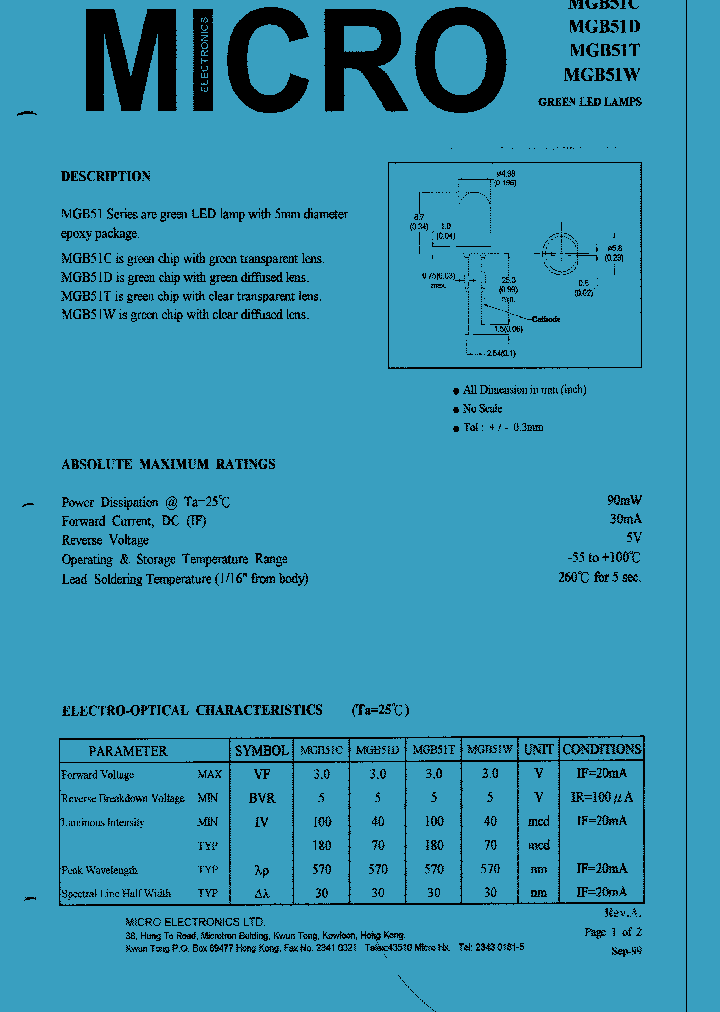 MGB51W_1278608.PDF Datasheet