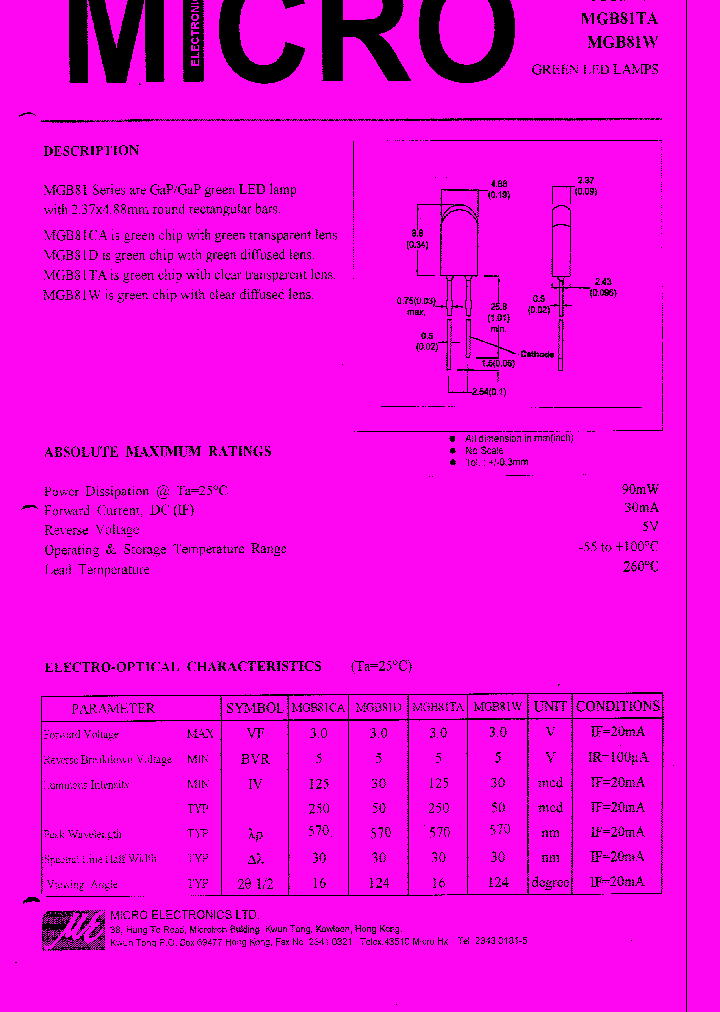 MGB81W_1278619.PDF Datasheet