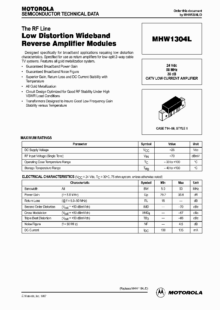 MHW1304_1030788.PDF Datasheet