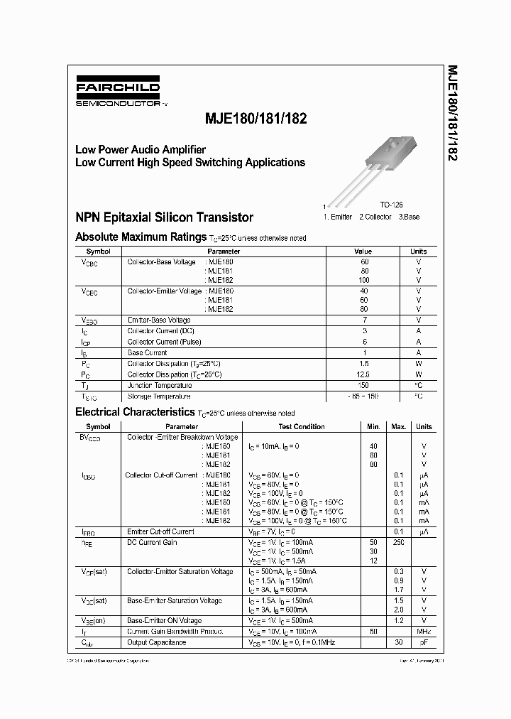 MJE182_1279957.PDF Datasheet