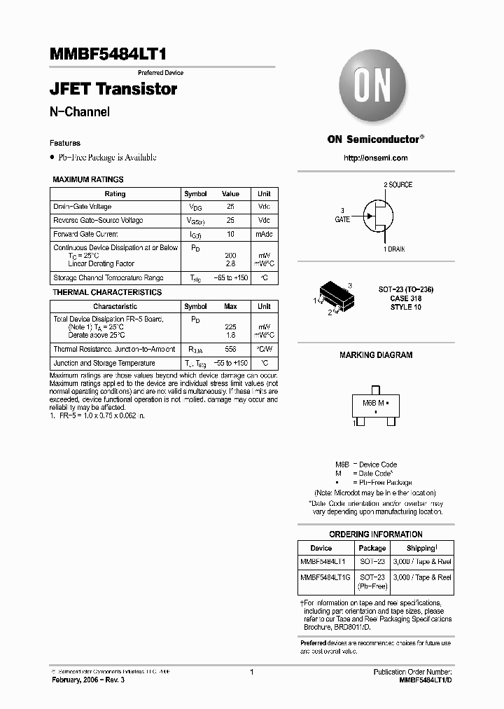 MMBF5484LT1G_1187070.PDF Datasheet Download