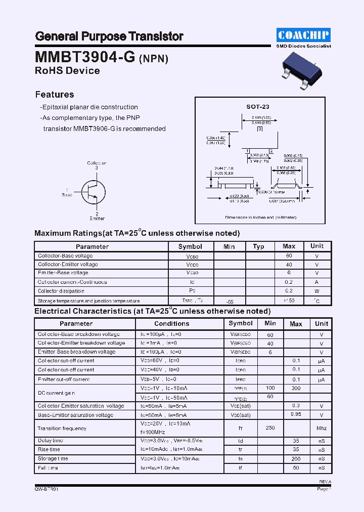 MMBT3904-G_1023012.PDF Datasheet