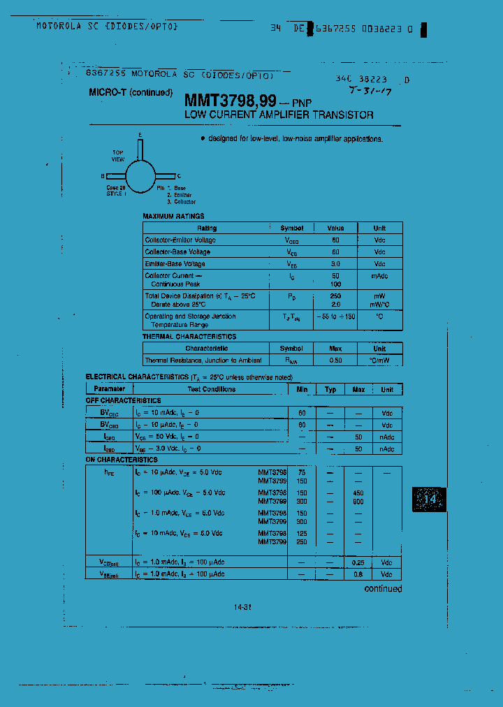 MMT3799_1281867.PDF Datasheet