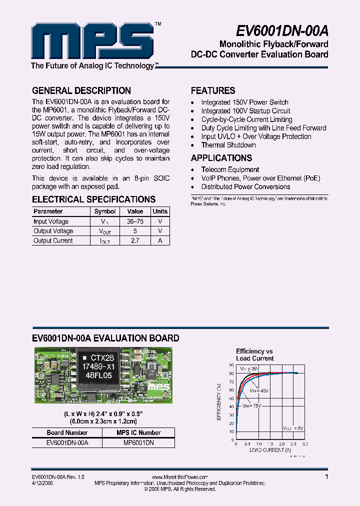 EV6001DN-00A_1129670.PDF Datasheet Download --- IC-ON-LINE