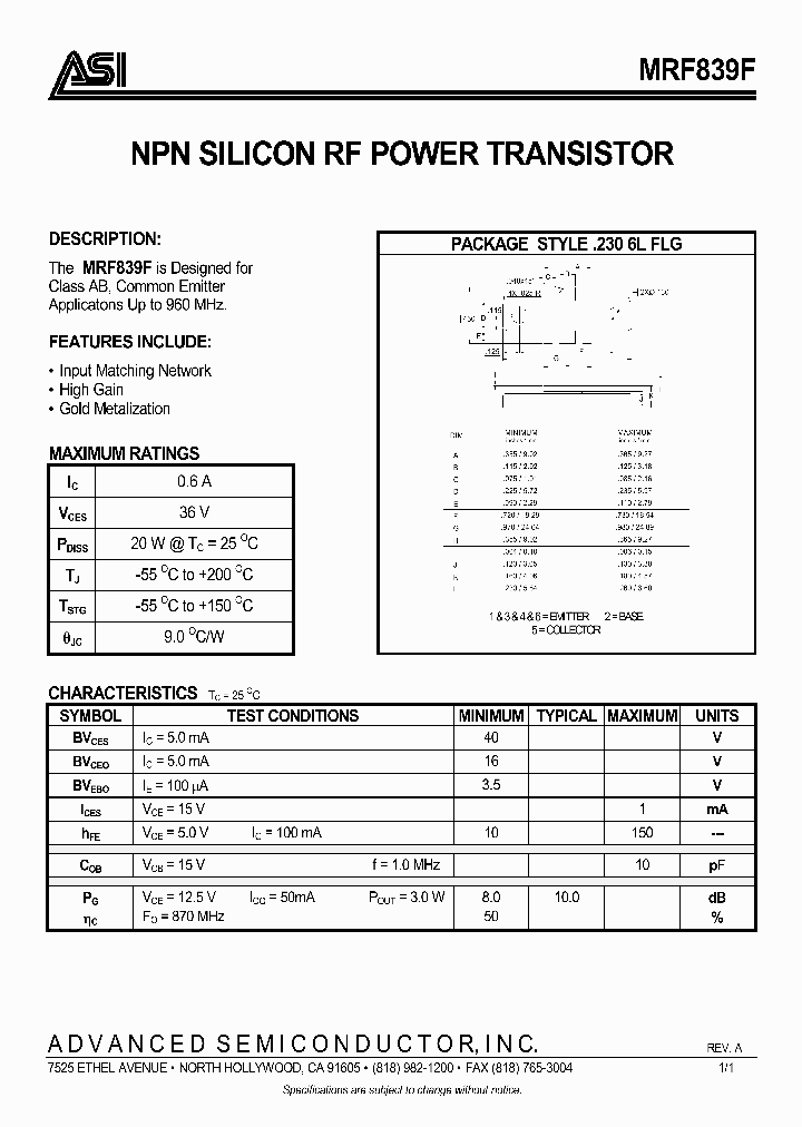 MRF839F_1067124.PDF Datasheet