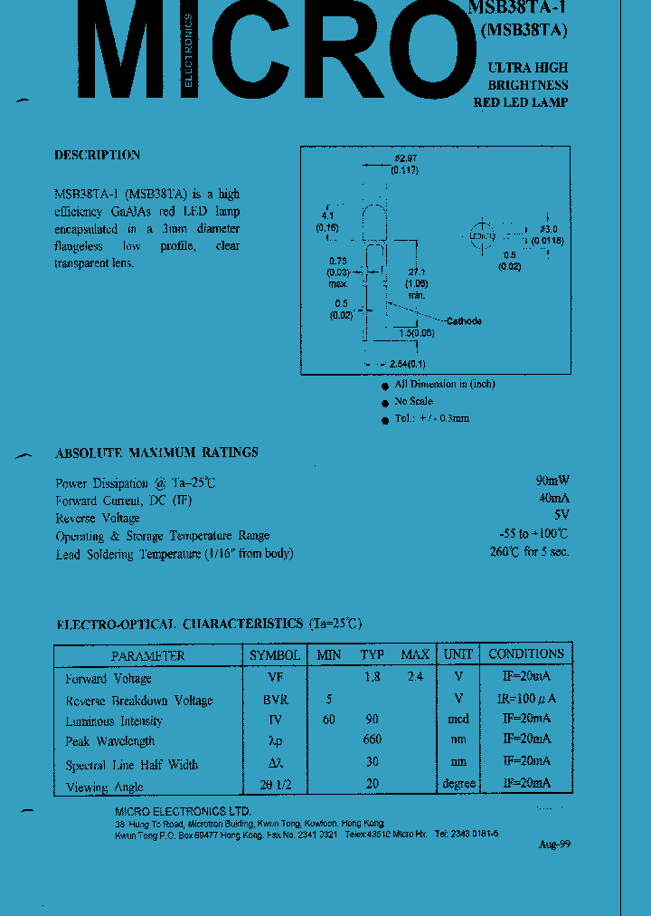 MSB38TA-1_1284083.PDF Datasheet