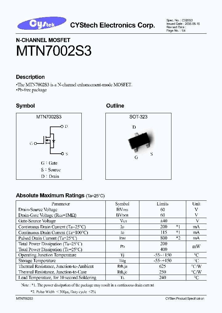 MTN7002S3_1285803.PDF Datasheet