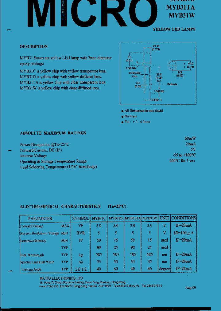 MYB31W_1286952.PDF Datasheet