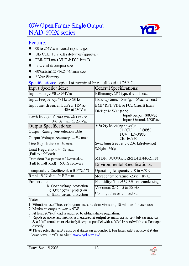 NAD-600X_1287292.PDF Datasheet