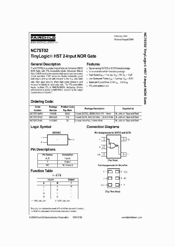 NC7ST0204_1152003.PDF Datasheet