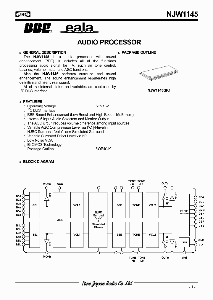NJW1145GK1_1289252.PDF Datasheet
