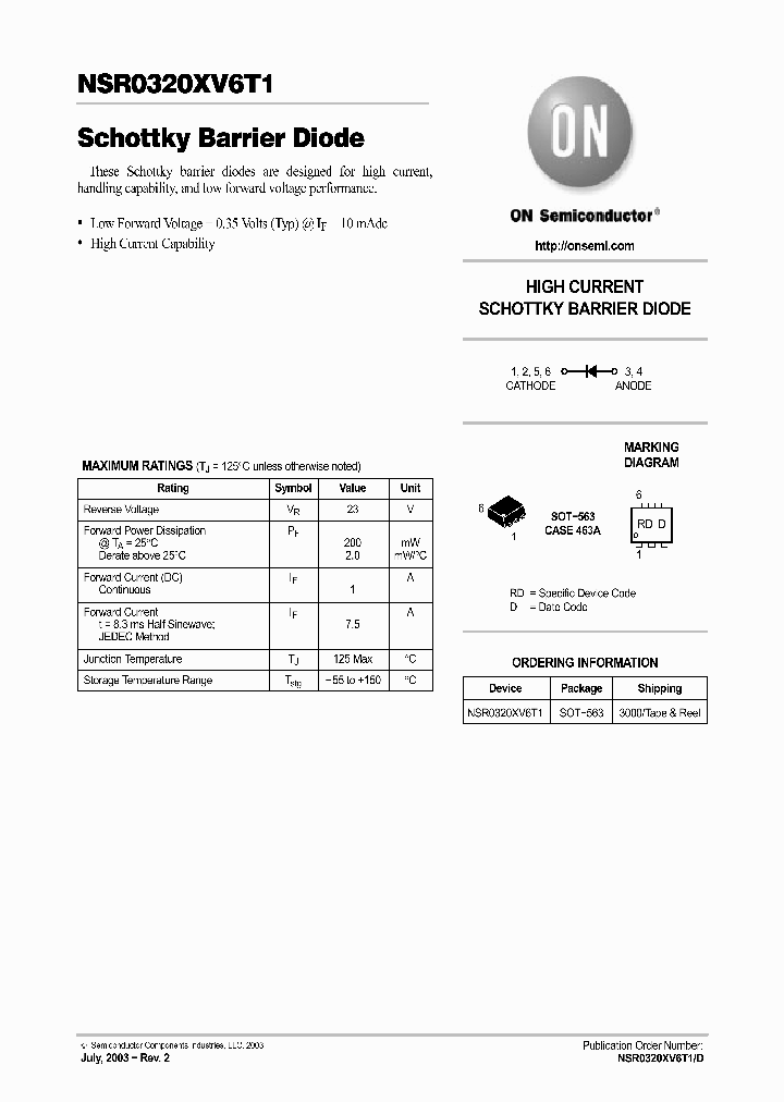 NSR0320XV6T1_1119145.PDF Datasheet