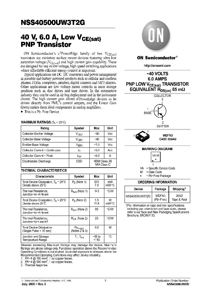 NSS40500UW3T2G_1289818.PDF Datasheet