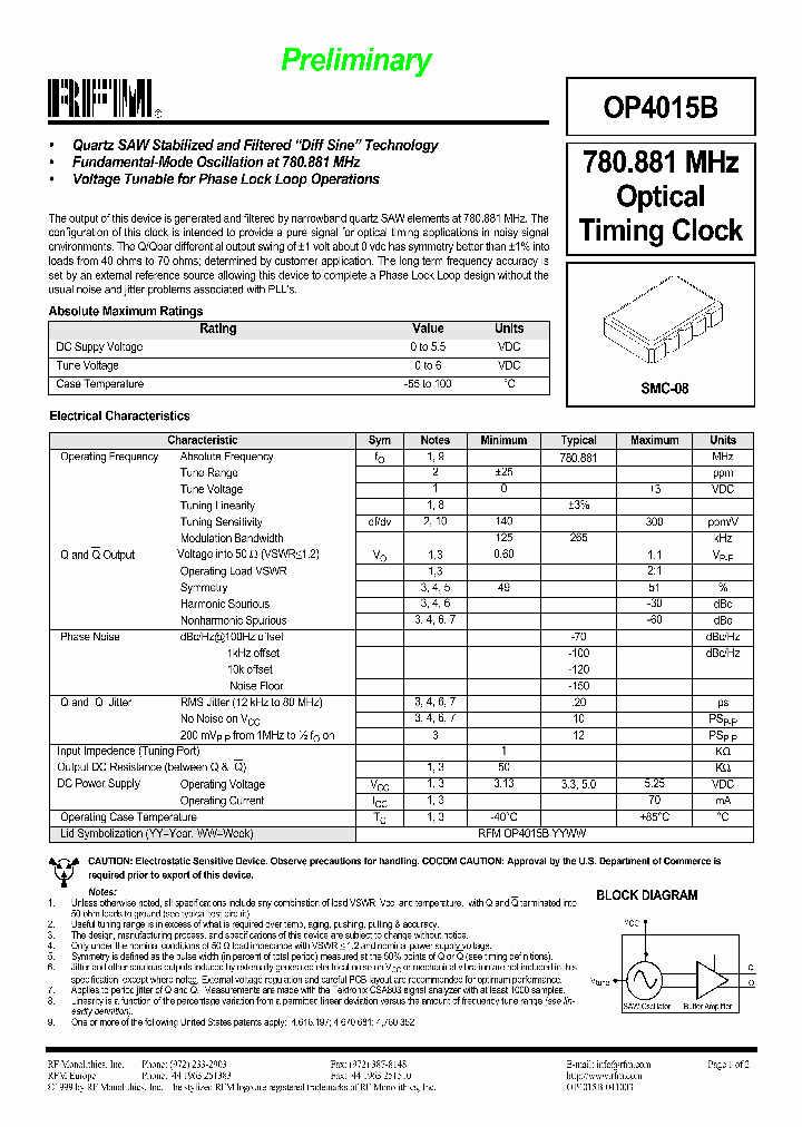 OP4015B_1292115.PDF Datasheet