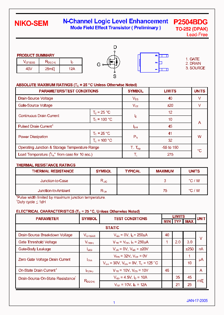 P2504BDG_1292847.PDF Datasheet