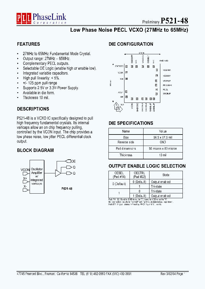 P521-48DC_1293018.PDF Datasheet