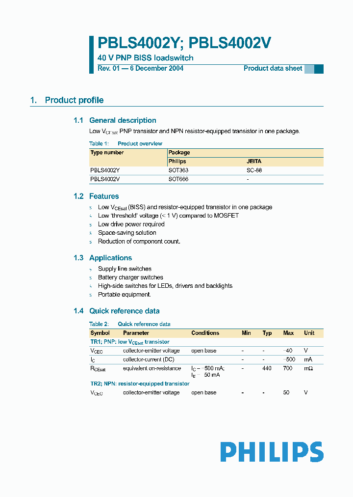 PBLS4002V_1102366.PDF Datasheet