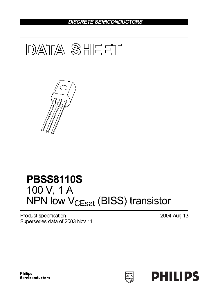 PBSS8110S_1293791.PDF Datasheet