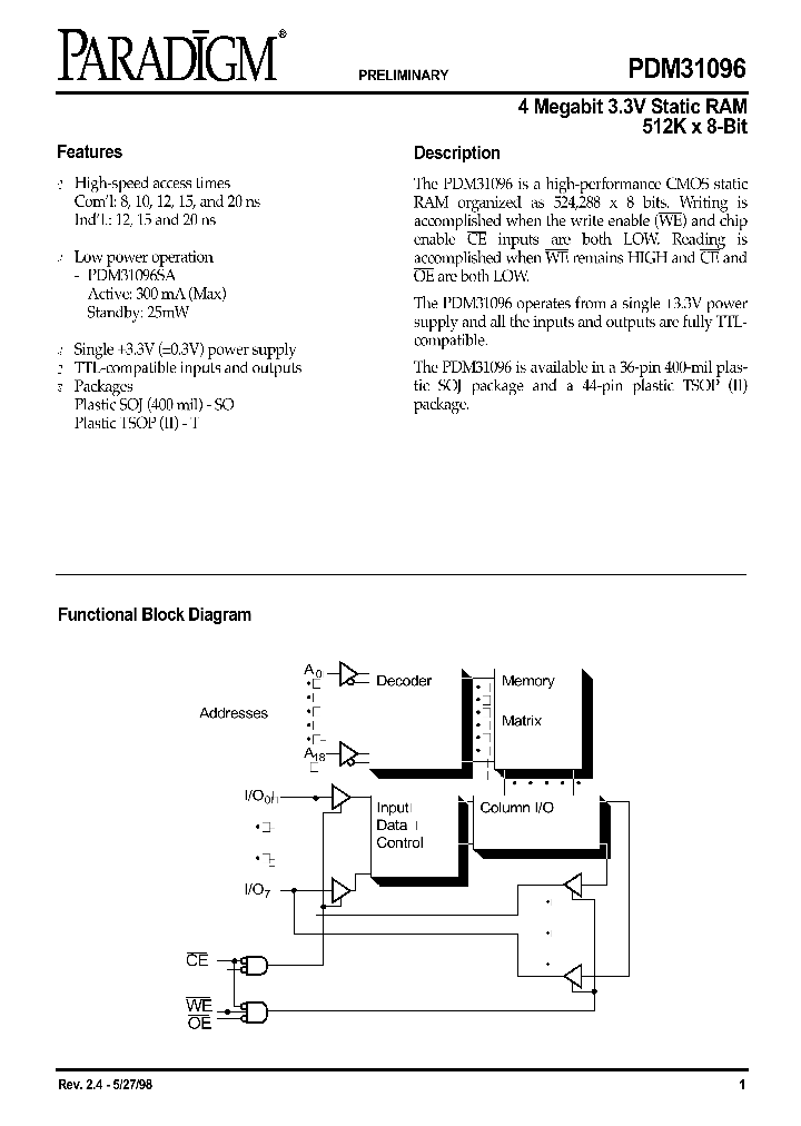 PDM31096SA8TTY_1294700.PDF Datasheet