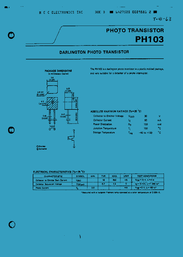 PH103_1295327.PDF Datasheet Download --- IC-ON-LINE