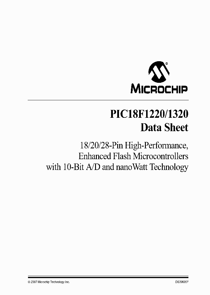 PIC18F1320_1296183.PDF Datasheet